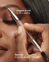 dual-ended eyebrow brush