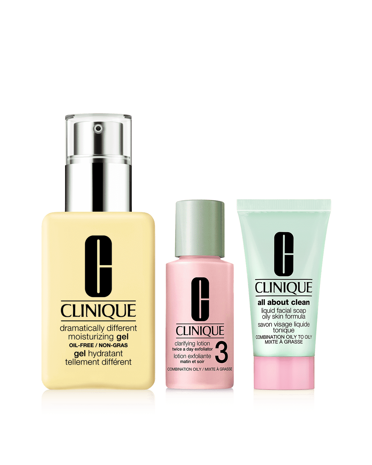 3-step routine bundle for oily combination skin