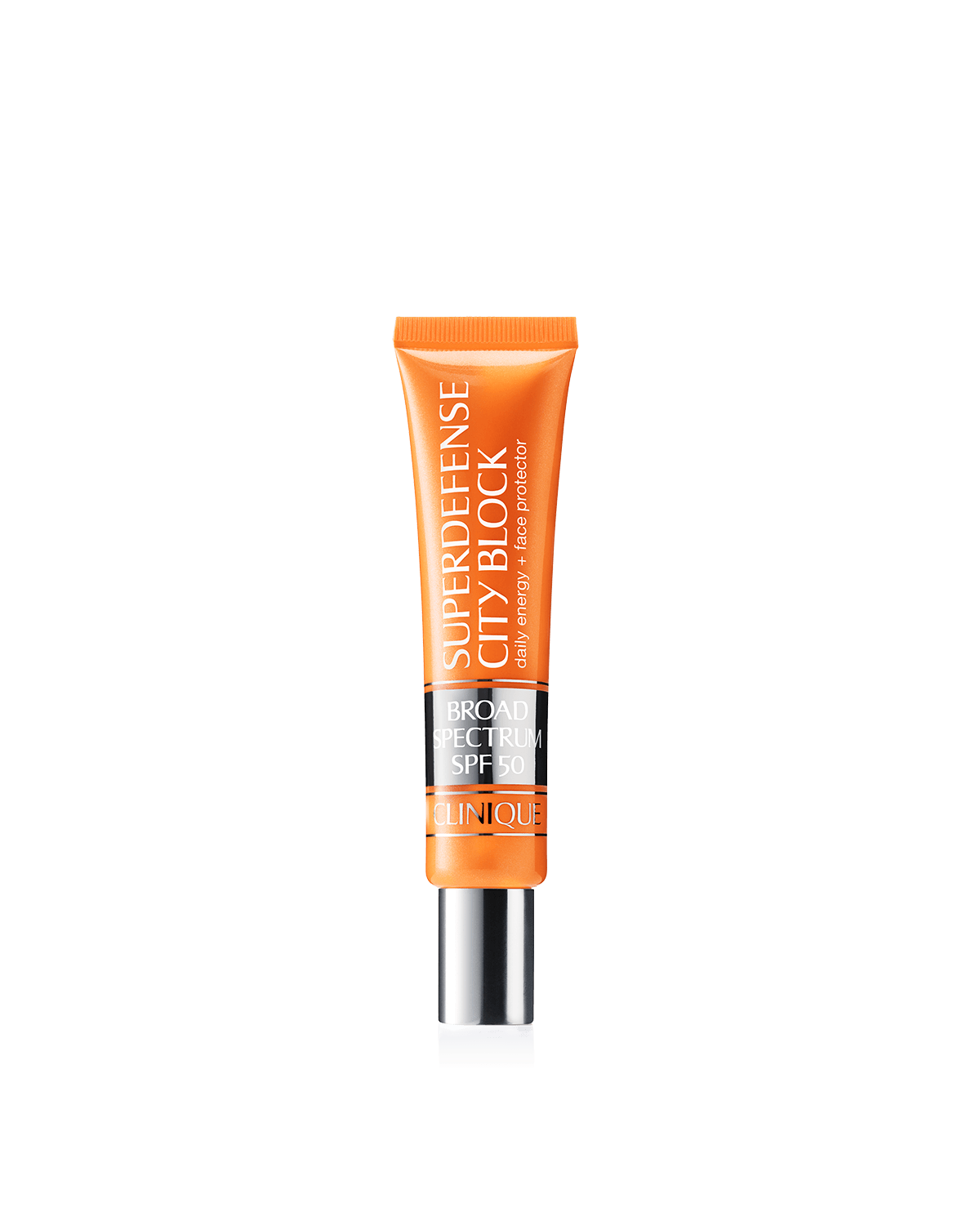 superdefense™ city block broad spectrum spf 50 daily energy + face protector